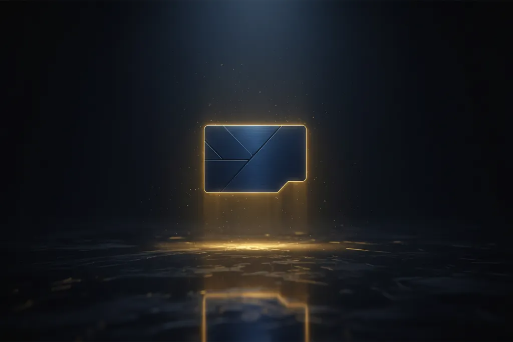 Luminous PSN wallet portal hovering over reflective obsidian floor in gold and midnight blue, representing topping up fo